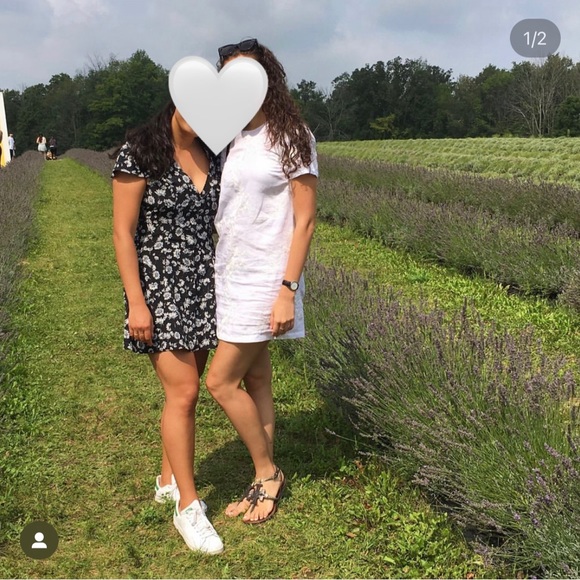 Luck & Trouble Black Floral Skater Dress - Size 10 (Australia) or Medium (US) - Picture 7 of 7